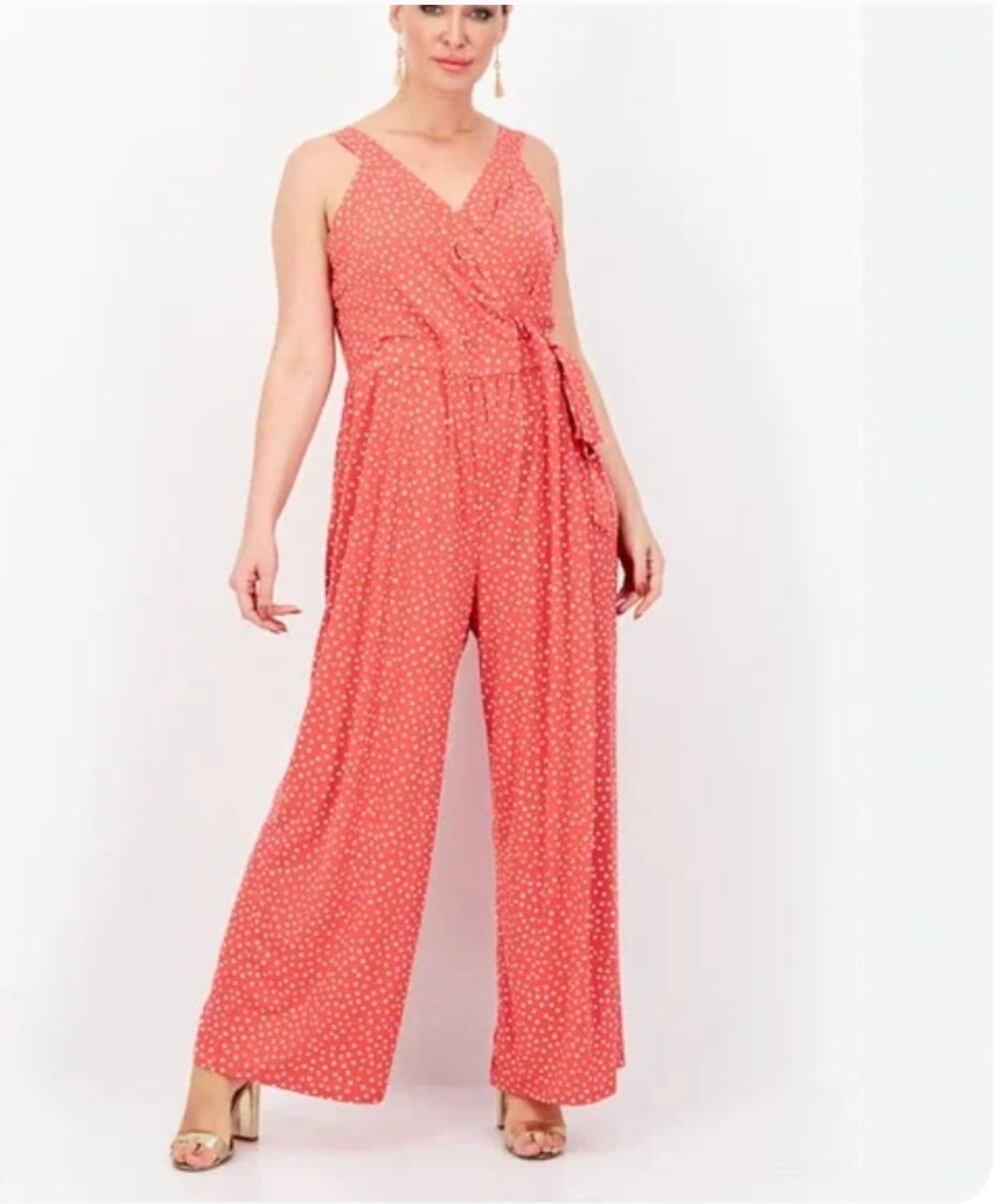STITCH FIX NWT 41Hawthorn Helena Wide Leg Polka Dot Jumpsuit // 1X